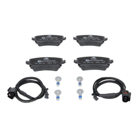 Jeu de quatre plaquettes de frein à disque ATE