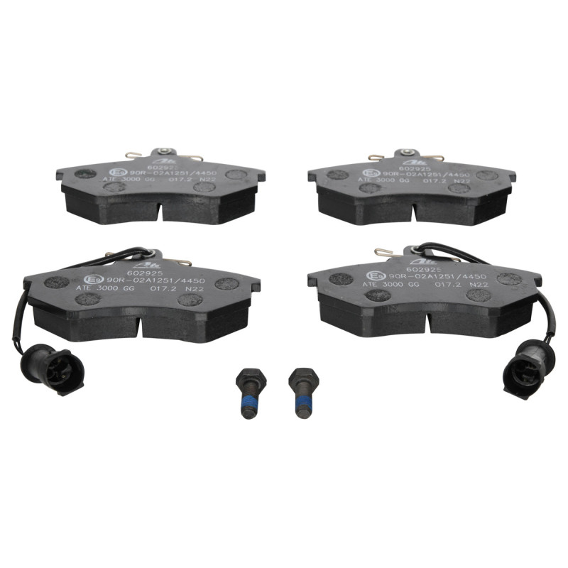 Jeu de quatre plaquettes de frein à disque ATE