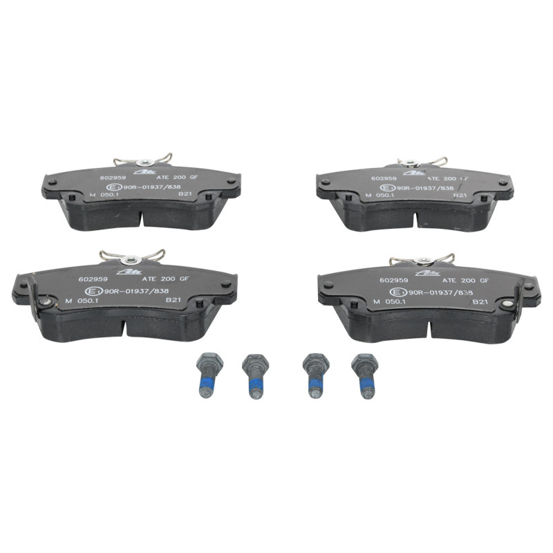 Jeu de quatre plaquettes de frein à disque ATE