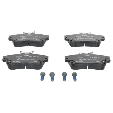 Jeu de quatre plaquettes de frein à disque ATE