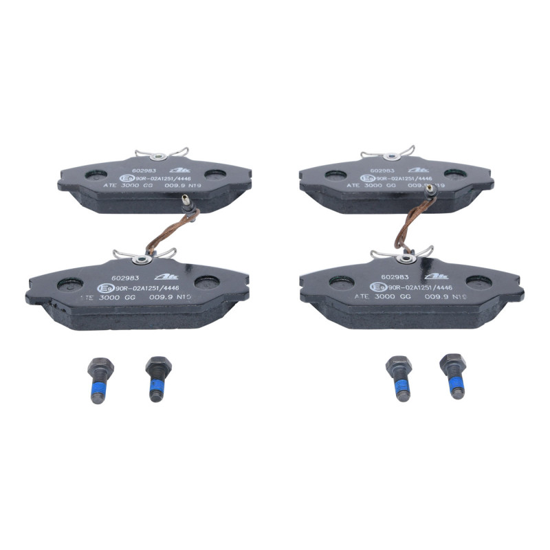Jeu de quatre plaquettes de frein à disque ATE