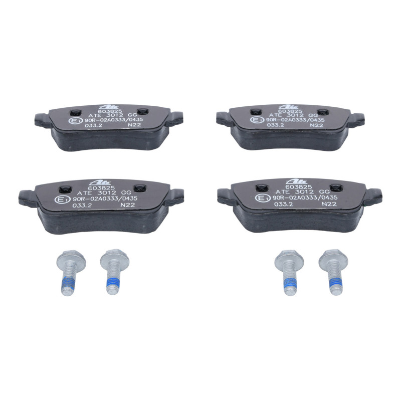 Jeu de quatre plaquettes de frein à disque ATE