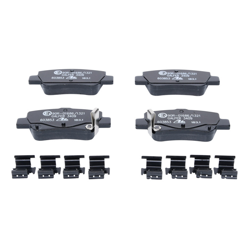 Jeu de quatre plaquettes de frein à disque ATE