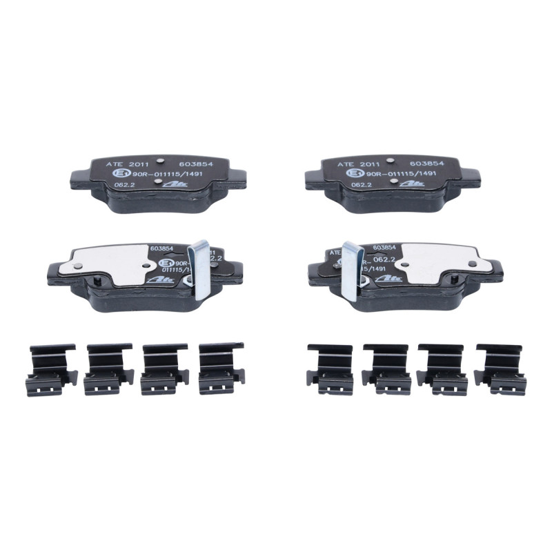 Jeu de quatre plaquettes de frein à disque ATE