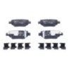 Jeu de quatre plaquettes de frein à disque ATE