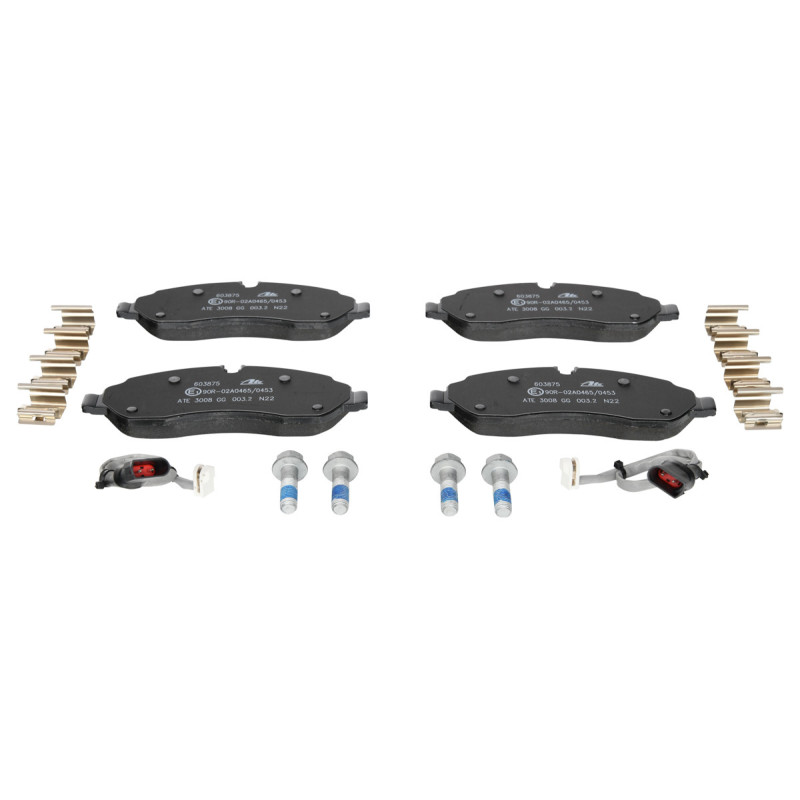 Jeu de quatre plaquettes de frein à disque ATE