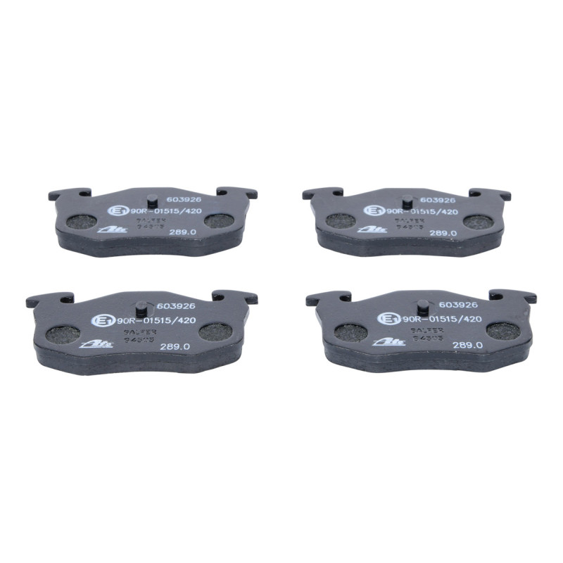 Jeu de quatre plaquettes de frein à disque ATE