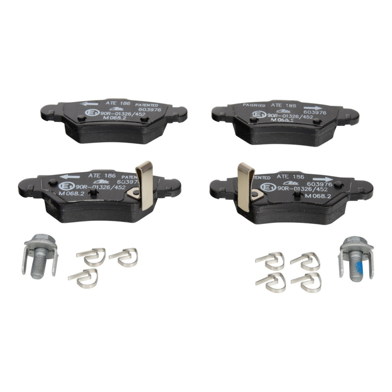Jeu de quatre plaquettes de frein à disque ATE
