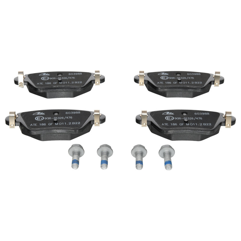 Jeu de quatre plaquettes de frein à disque ATE