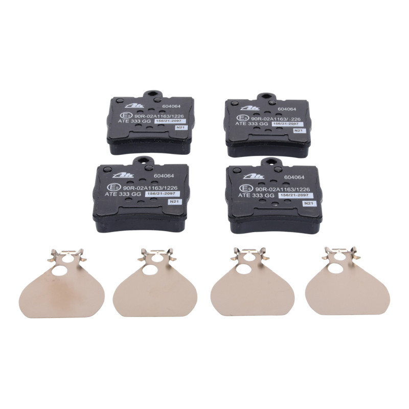 Jeu de quatre plaquettes de frein à disque ATE