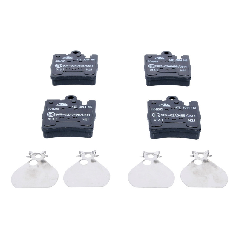 Jeu de quatre plaquettes de frein à disque ATE