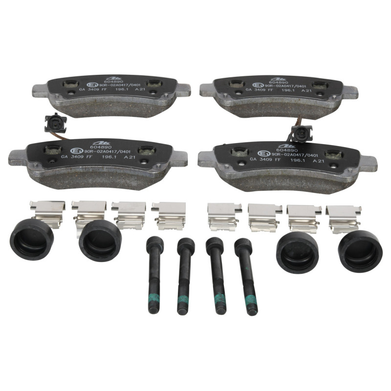 Jeu de quatre plaquettes de frein à disque ATE