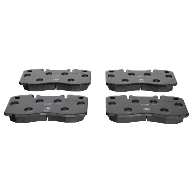 Jeu de quatre plaquettes de frein à disque ATE