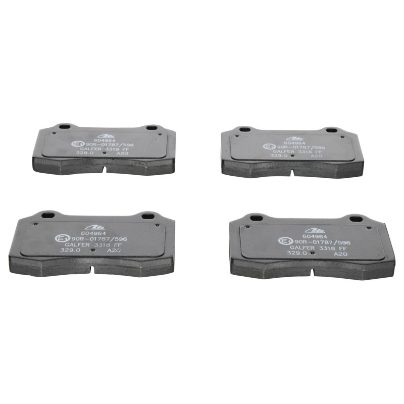 Jeu de quatre plaquettes de frein à disque ATE