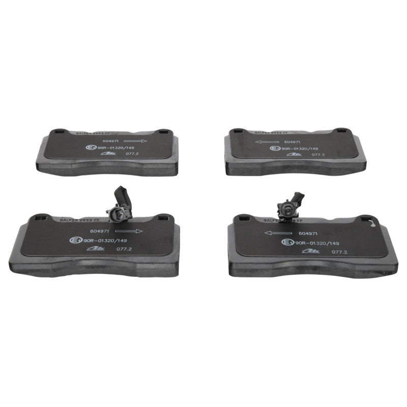 Jeu de quatre plaquettes de frein à disque ATE