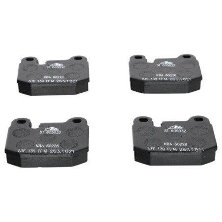 Jeu de quatre plaquettes de frein à disque ATE