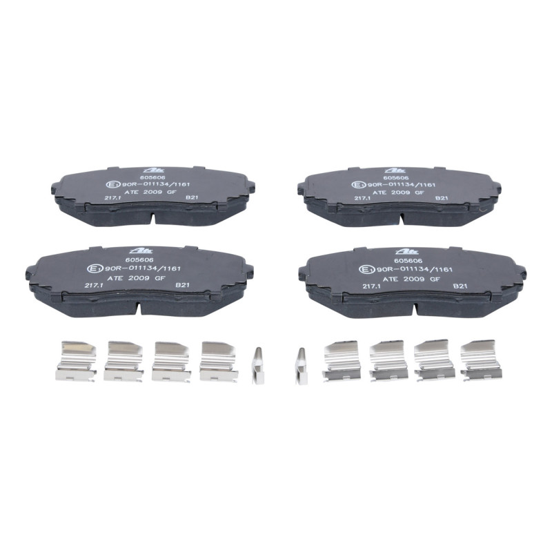 Jeu de quatre plaquettes de frein à disque ATE