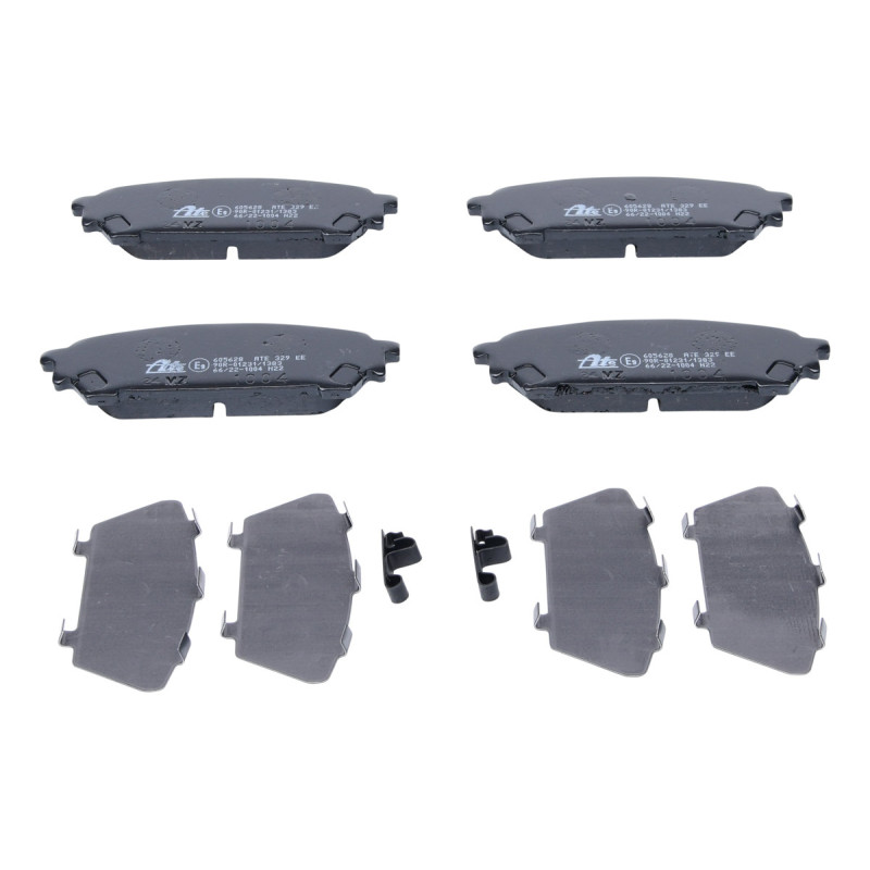 Jeu de quatre plaquettes de frein à disque ATE