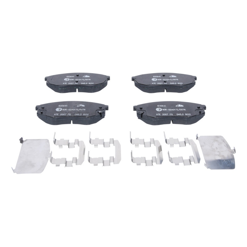 Jeu de quatre plaquettes de frein à disque ATE
