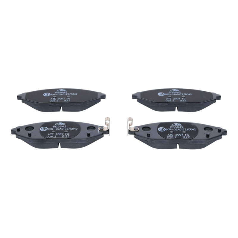 Jeu de quatre plaquettes de frein à disque ATE