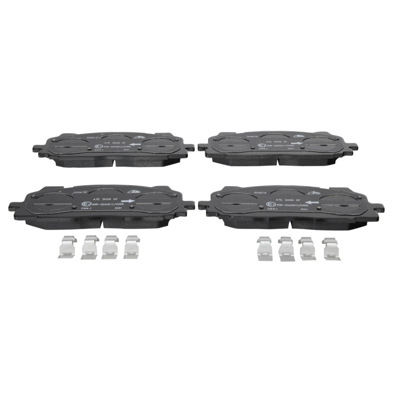 Jeu de quatre plaquettes de frein à disque ATE