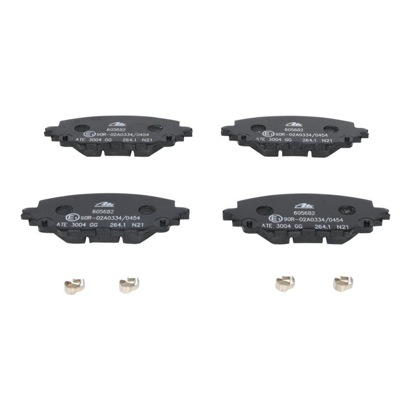 Jeu de quatre plaquettes de frein à disque ATE