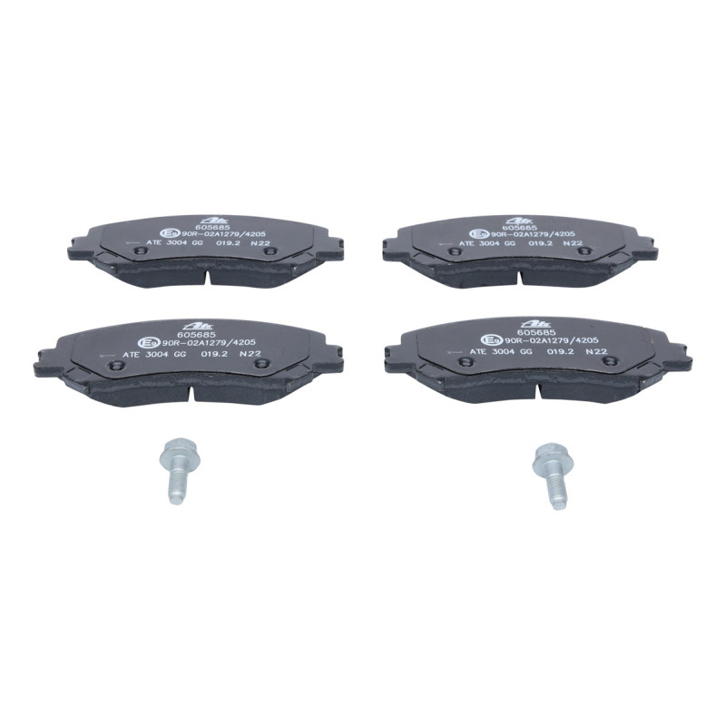 Jeu de quatre plaquettes de frein à disque ATE