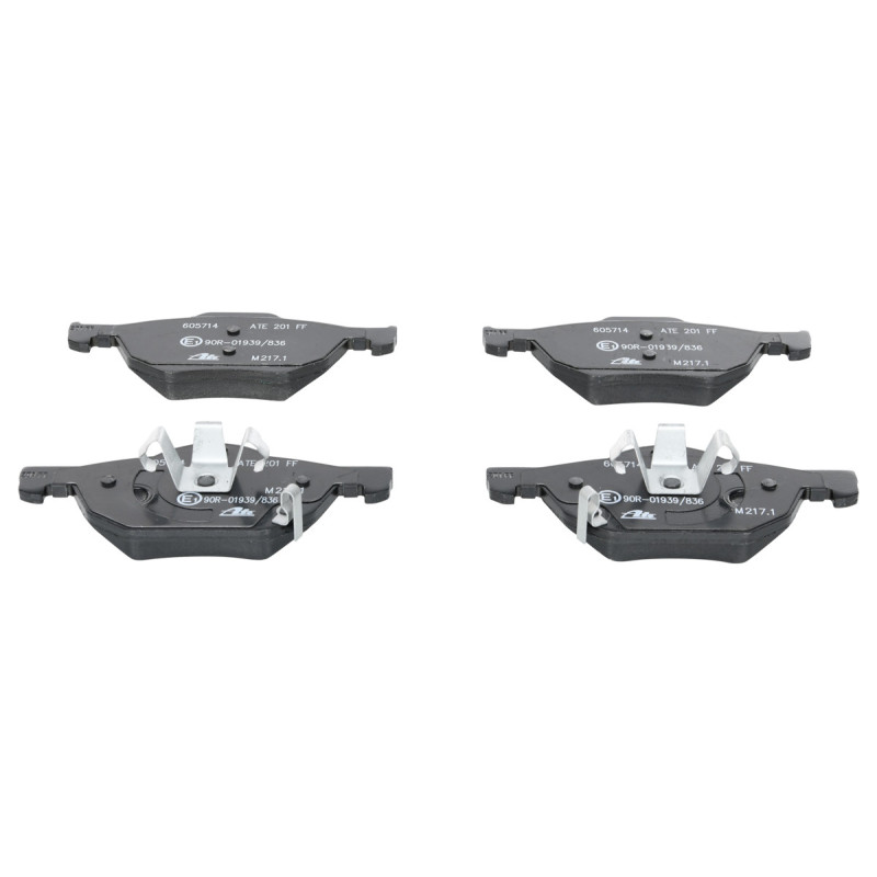 Jeu de quatre plaquettes de frein à disque ATE