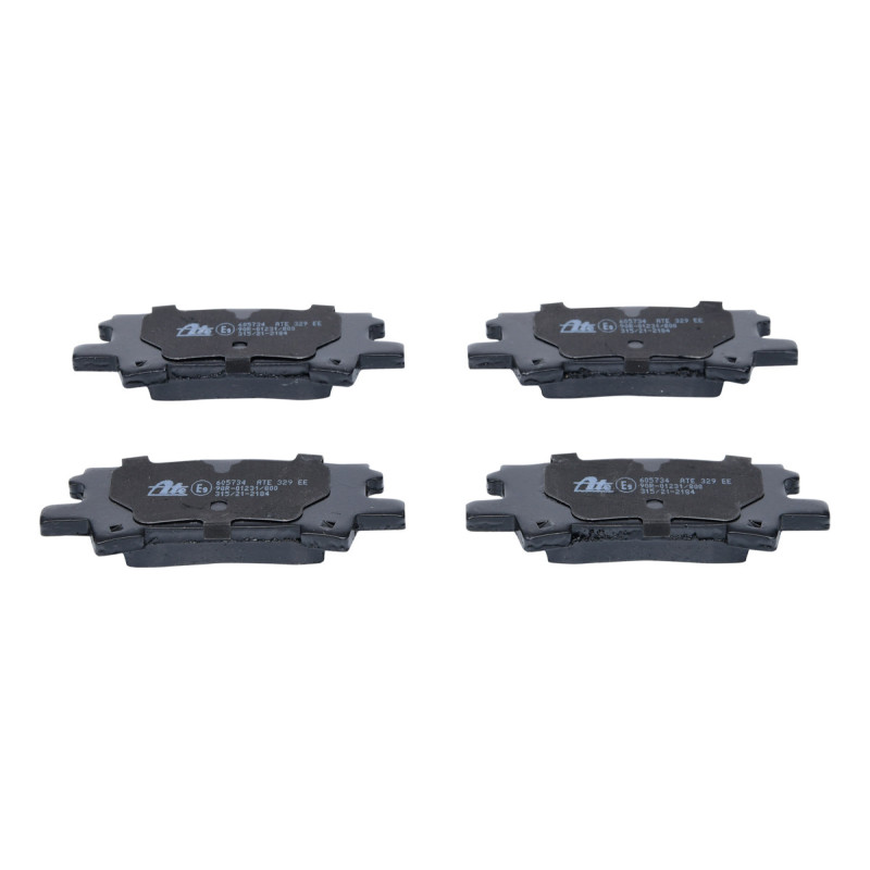 Jeu de quatre plaquettes de frein à disque ATE