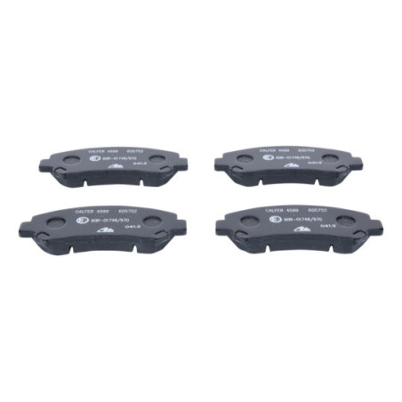 Jeu de quatre plaquettes de frein à disque ATE