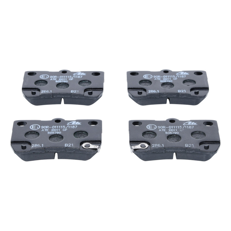 Jeu de quatre plaquettes de frein à disque ATE