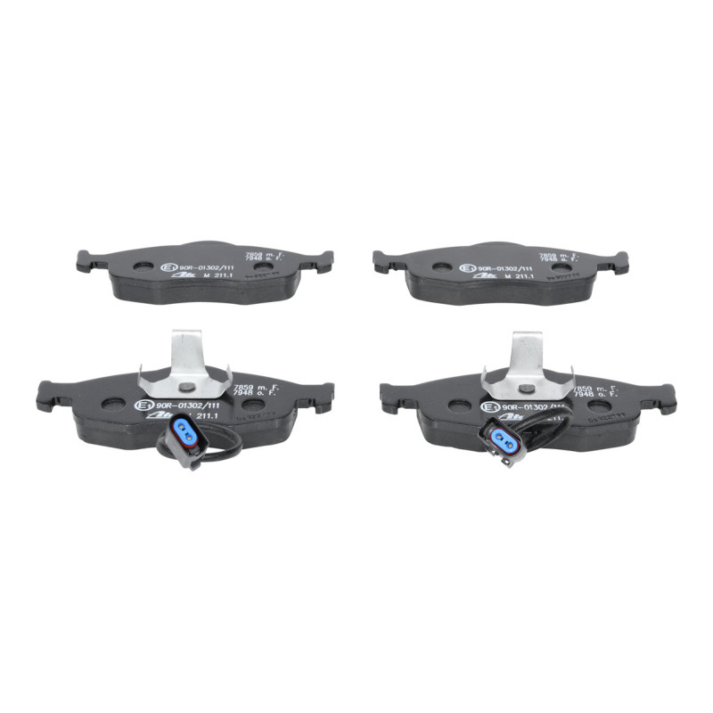 Jeu de quatre plaquettes de frein à disque ATE