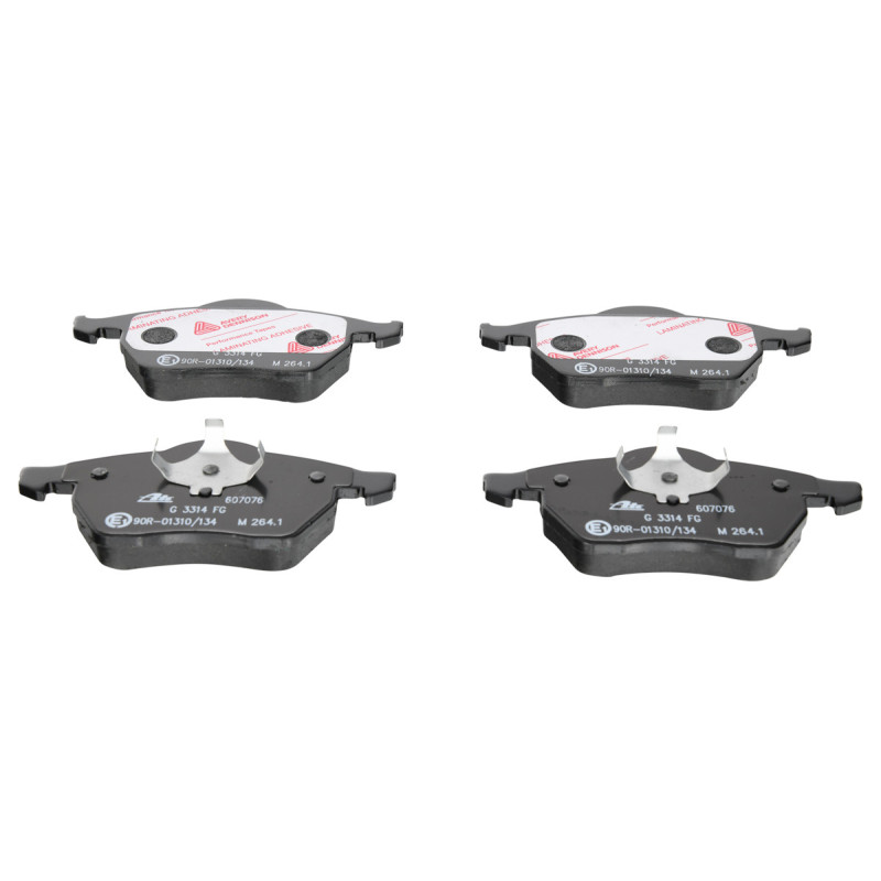 Jeu de quatre plaquettes de frein à disque ATE