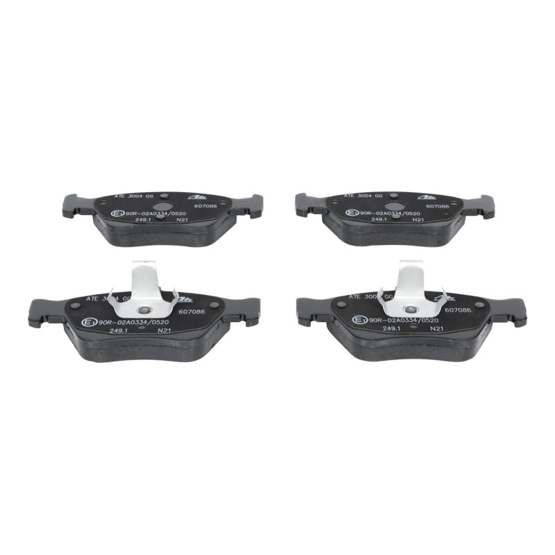 Jeu de quatre plaquettes de frein à disque ATE
