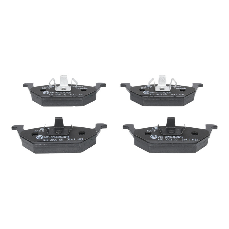 Jeu de quatre plaquettes de frein à disque ATE