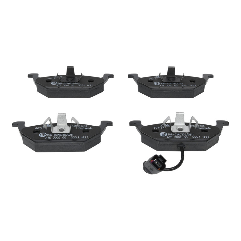 Jeu de quatre plaquettes de frein à disque ATE