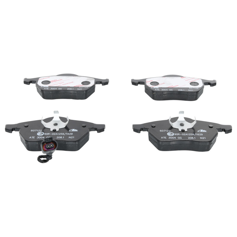 Jeu de quatre plaquettes de frein à disque ATE