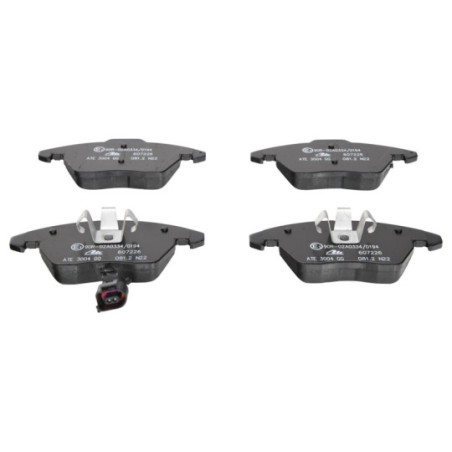 Jeu de quatre plaquettes de frein à disque ATE