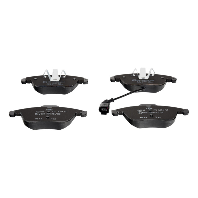 Jeu de quatre plaquettes de frein à disque ATE