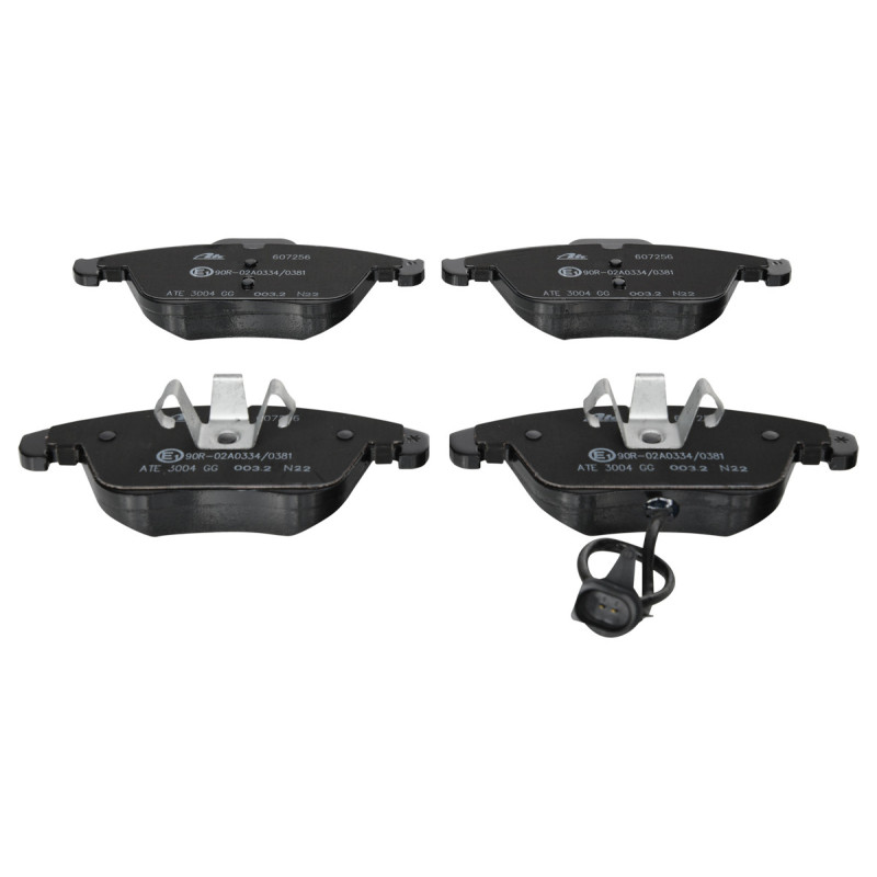 Jeu de quatre plaquettes de frein à disque ATE