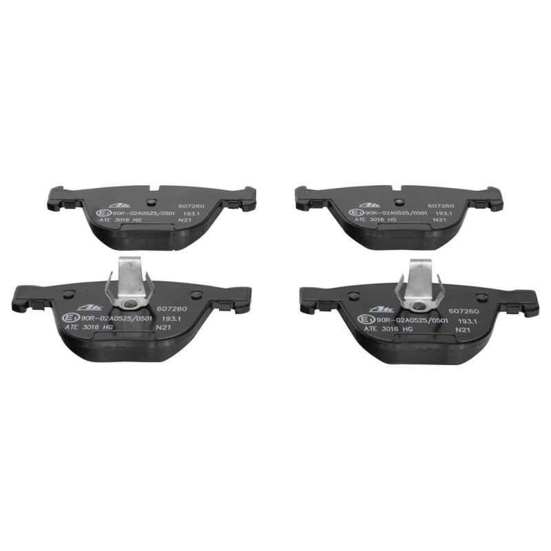 Jeu de quatre plaquettes de frein à disque ATE