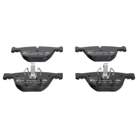 Jeu de quatre plaquettes de frein à disque ATE