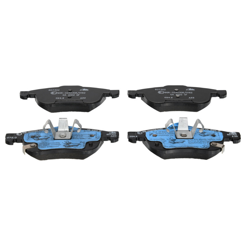 Jeu de quatre plaquettes de frein à disque ATE