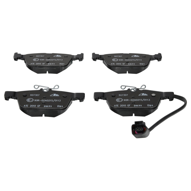 Jeu de quatre plaquettes de frein à disque ATE