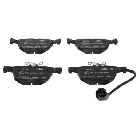Jeu de quatre plaquettes de frein à disque ATE