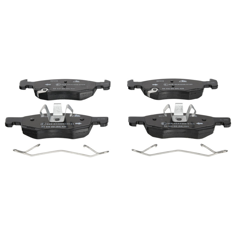 Jeu de quatre plaquettes de frein à disque ATE