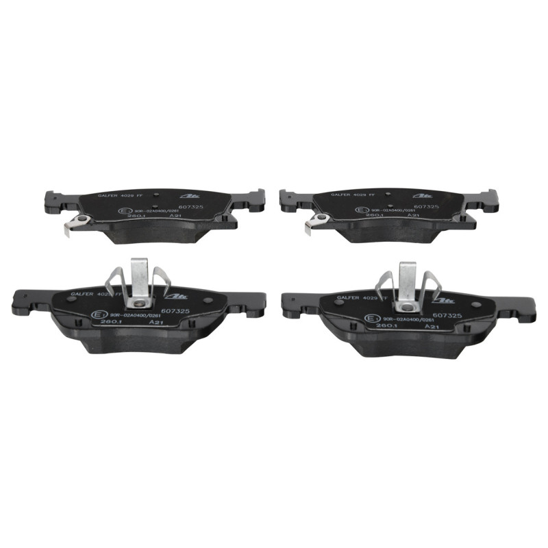 Jeu de quatre plaquettes de frein à disque ATE