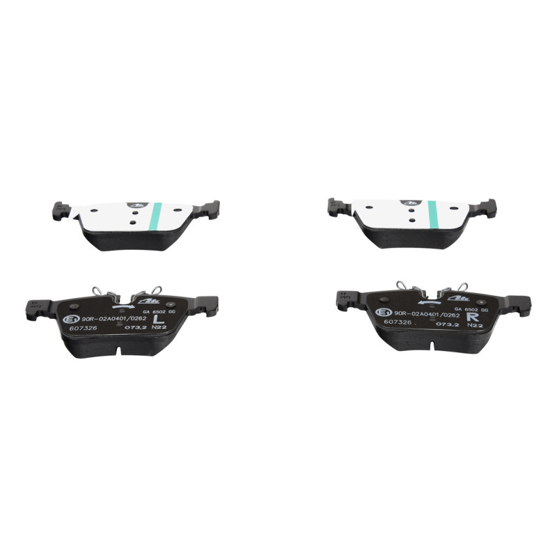 Jeu de quatre plaquettes de frein à disque ATE