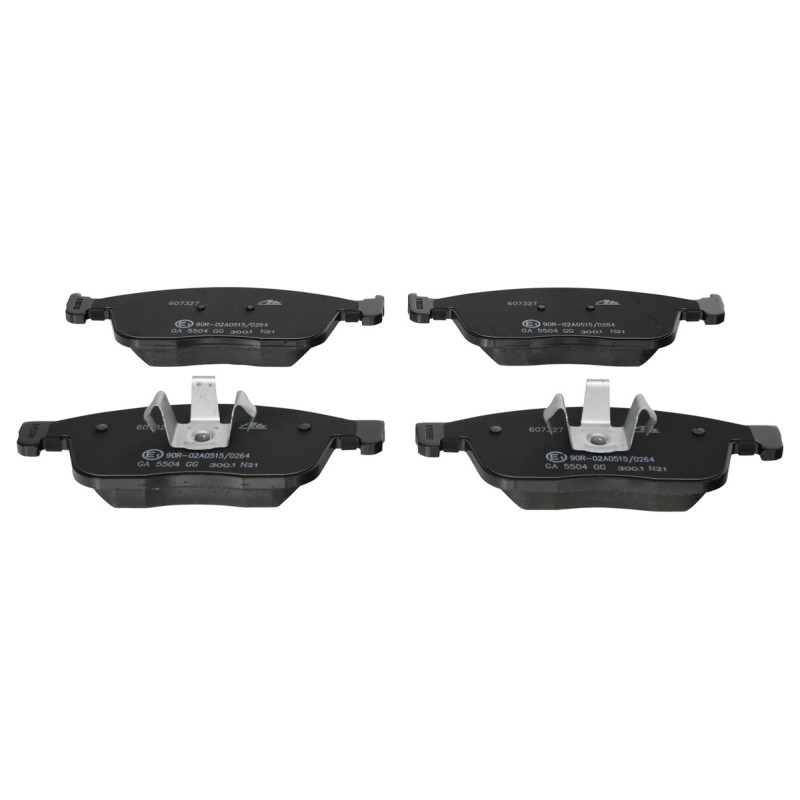 Jeu de quatre plaquettes de frein à disque ATE