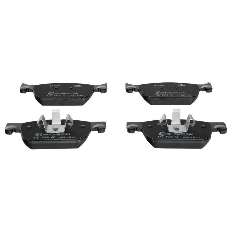 Jeu de quatre plaquettes de frein à disque ATE
